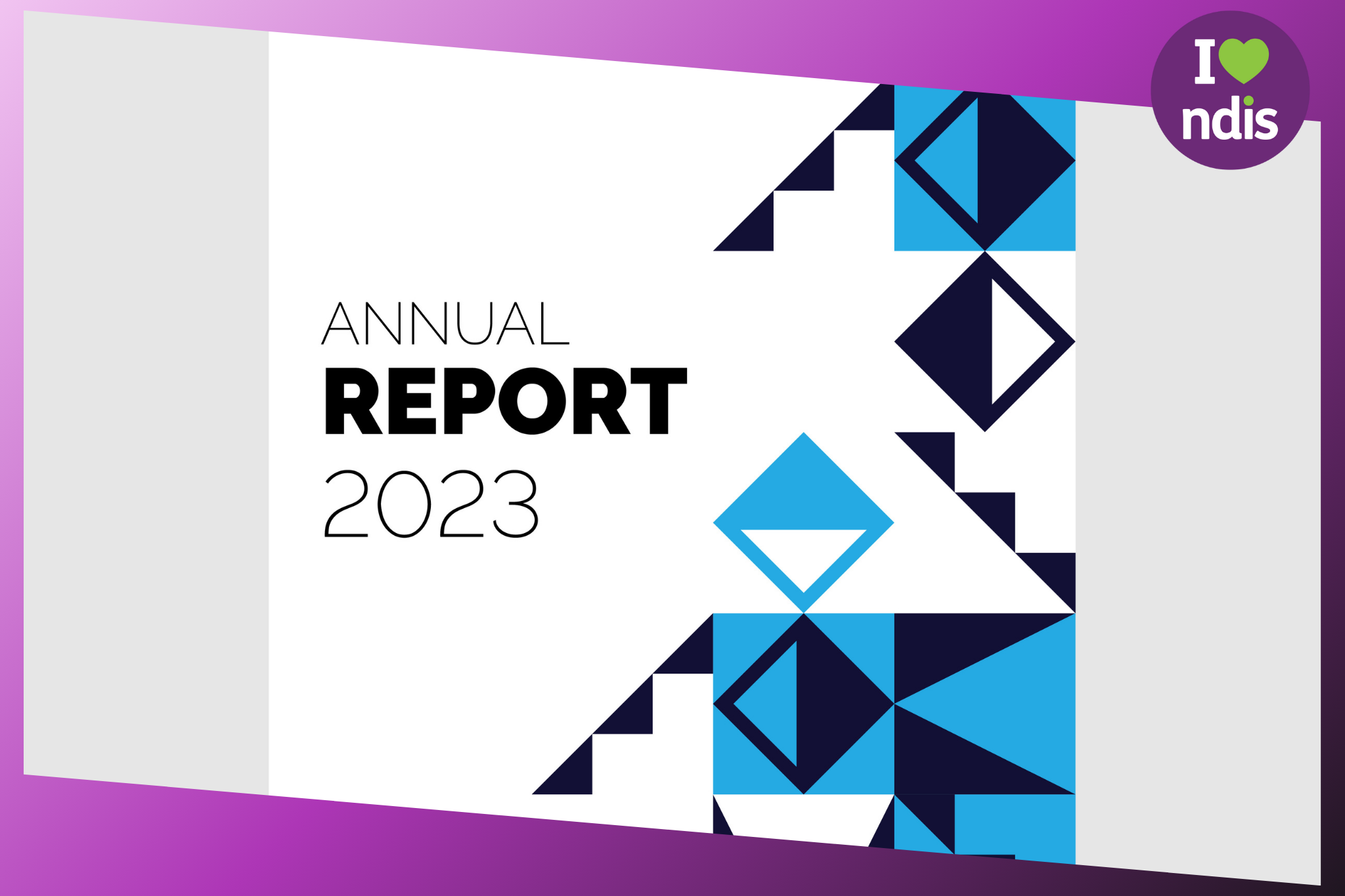 A graphic that says annual report 2023